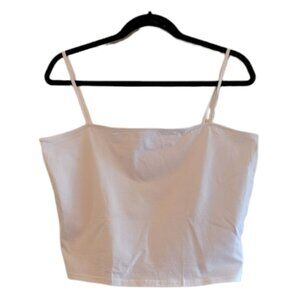 White Divided H&amp;M Women's Cropped Camisole Top